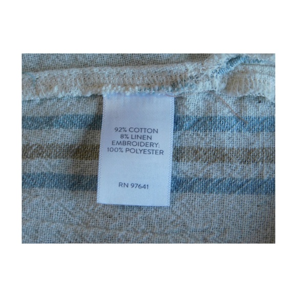 J. Jill Pure Jill Striped Embroidered Tunic - Neutral Colors - Size 2X - Picture 8 of 8